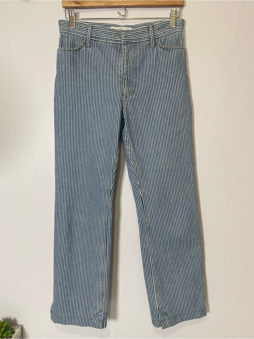 TOGA ARCHIVES TOGA PULLA Women's Pants Jeans Stripe Split-hem Cotton Japan Sz 28